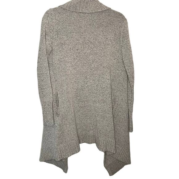 CABI 900 Oatmeal Confetti Knit Chunky Longline Open Front Cardigan Sweater XS - Picture 3 of 7